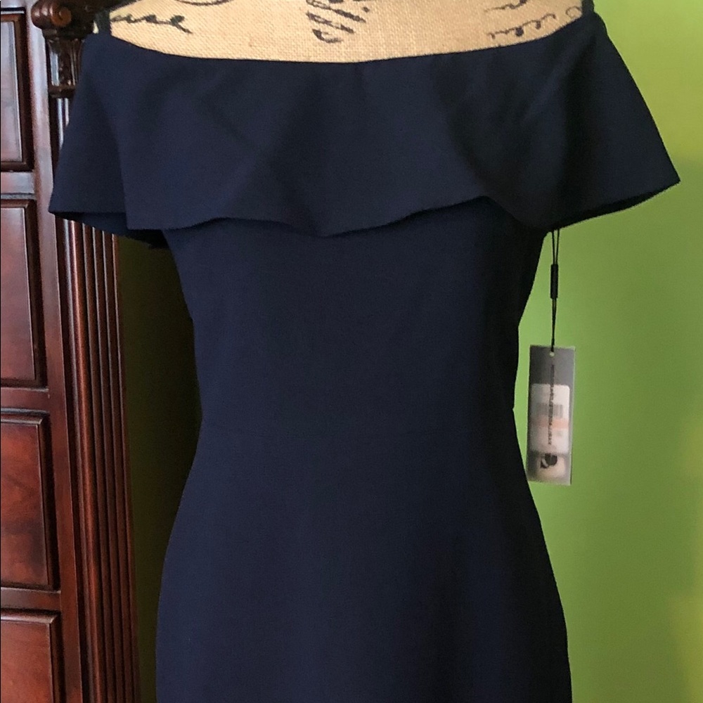 Elegant Karl Langerfeld Paris Navy Blue Dress
